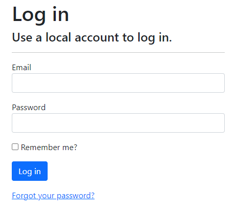 Login pagina